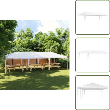 The Living Store Carpa de celebraciones blanca 4x9 m - Carpa blanca