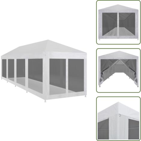The Living Store Carpa de celebraciones con 10 paredes de malla 12x3 m - Carpa de eventos