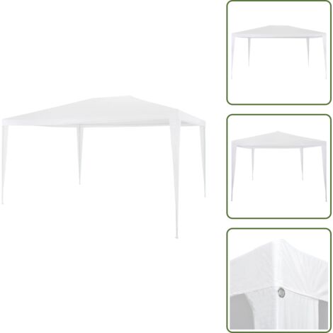 The Living Store Carpa de fiesta blanca 3x4 m - Carpa de jardín