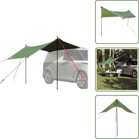 The Living Store Carpa para coche impermeable verde - Carpa impermeable