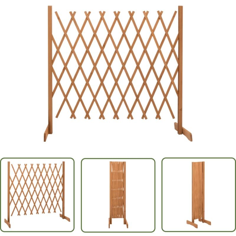 Clôture en treillis de jardin Orange 180x100 cm Bois de sapin - Clôture En Bois - Clôture Jardin - Clôture Treillis - Clôture Extensible - Clôture