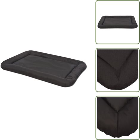 The Living Store Colchón para perro tamaño XL negro - Colchón para perro XL