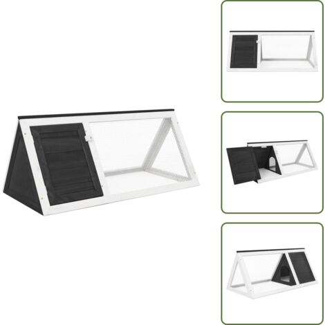 The Living Store Conigliera in Legno Grigia - Gabbia in legno