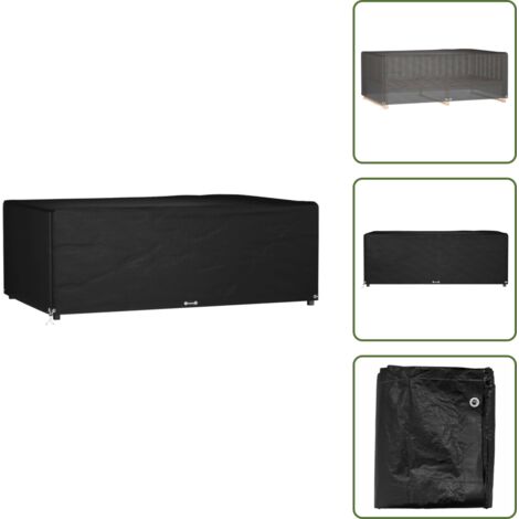 The Living Store Copertura Mobili Giardino 12 Occhielli 213x132x75 Rettangolare - Protezione per mobili da esterno