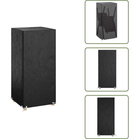 The Living Store Copri Sedia da Giardino 8 Occhielli 75x70x140 cm Polietilene - Telo per sedile da giardino