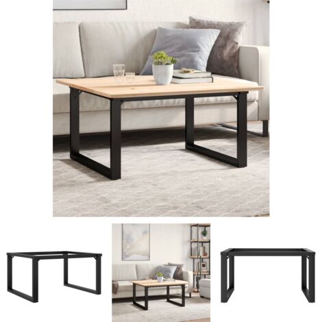 The Living Store Couchtischbeine O-Gestell 80x70x43 cm Gusseisen -  Tischbeine