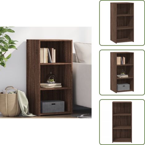 The Living Store Credenza Rovere Marrone 45x41x93 cm in Legno Multistrato - Credenza marrone