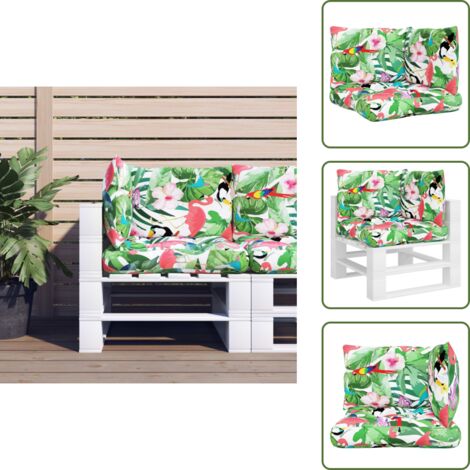 The Living Store Cuscini per Pallet 3 pz Multicolore in Tessuto Oxford - Cuscini da giardino