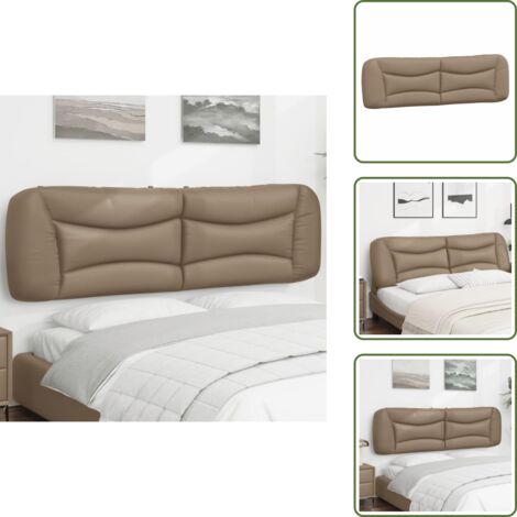 The Living Store Cuscino Testiera Hvar Cappuccino 180 cm in Similpelle - Cuscino per testiera