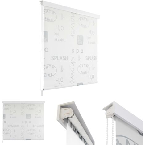 The Living Store Duschrollo 140x240 cm Splash-Design - Duschvorhänge