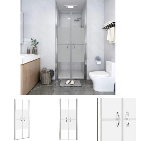 The Living Store Duschtür Halbmatt ESG 96x190 cm - Duschkabinen & -türen