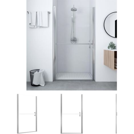 The Living Store Duschtür Hartglas 100x178 cm - Duschkabinen & -türen