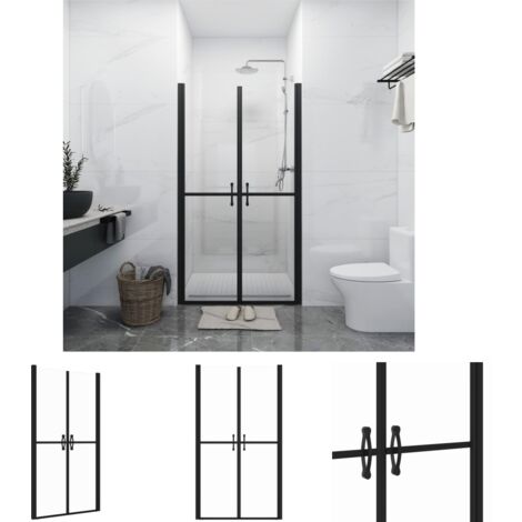 The Living Store Duschtür Klar ESG (73-76)x190 cm -  Duschkabinen & -türen