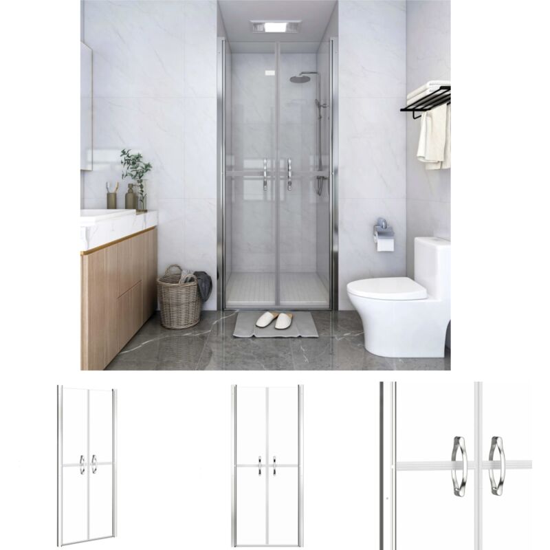 The Living Store Duschtür Transparent Esg 81x190 Cm - Duschkabinen & -türen