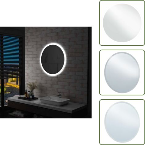 The Living Store Espejo de baño con LED 70 cm - Espejo LED