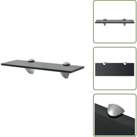 The Living Store Estante flotante de cristal 30x10 cm 8 mm - Estante de cristal