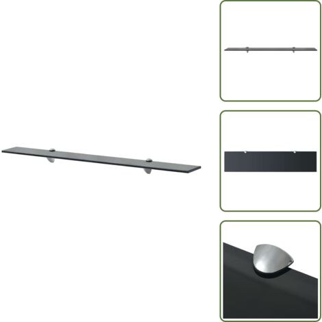 The Living Store Estante flotante de cristal 90x20 cm 8 mm - Estante de cristal