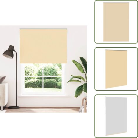 The Living Store Estor Enrollable Opaco Beige 150x210 cm Tela Ancho 146,6 cm - Privacidad
