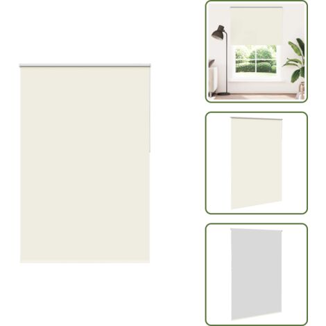 The Living Store Estor Enrollable Opaco Blanco Roto 160x210cm Tela Ancho 156,6cm - Persiana opaca