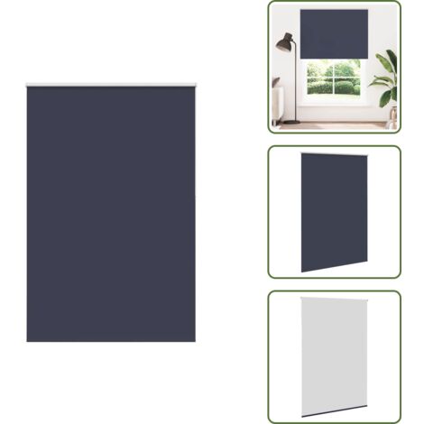 The Living Store Estor Enrollable Opaco Marino 160x230cm Tela Ancho 156,6cm - Persiana opaca