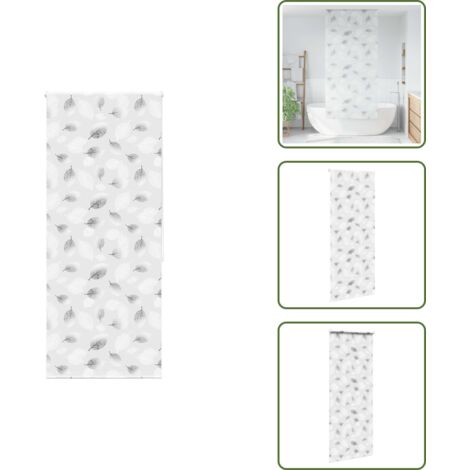 The Living Store Estor enrollable para ducha tela 100x240 cm ancho 96 cm - Persiana enrollable