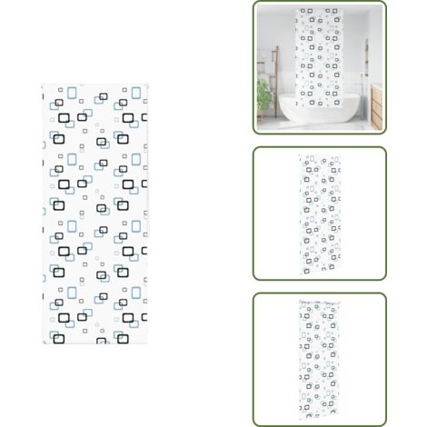 The Living Store Estor enrollable para ducha tela 100x240 cm ancho 96 cm - Persiana enrollable