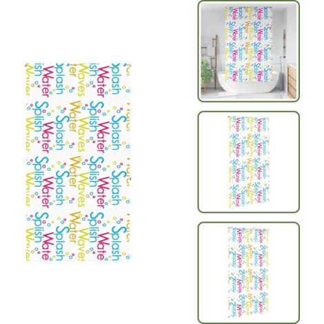 The Living Store Estor enrollable para ducha tela 130x240 cm ancho 126 cm - Persiana enrollable