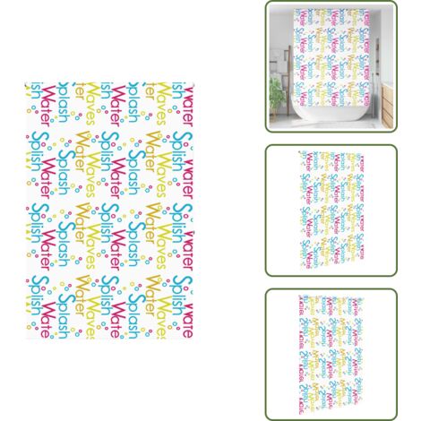 The Living Store Estor enrollable para ducha tela 150x240 cm ancho 146 cm - Persiana enrollable