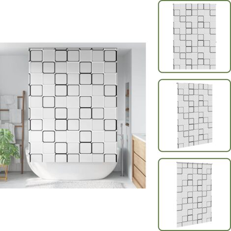 The Living Store Estor enrollable para ducha tela 160x240 cm ancho 156 cm - Persiana enrollable