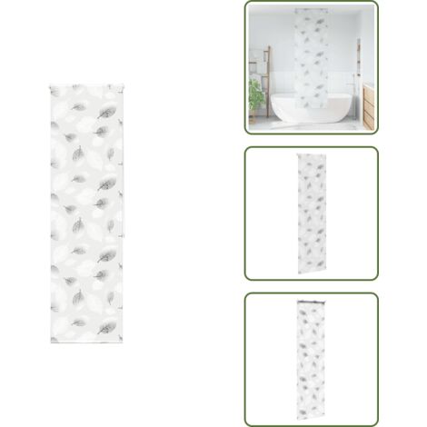 The Living Store Estor enrollable para ducha tela 60x240 cm ancho 56 cm - Persiana enrollable