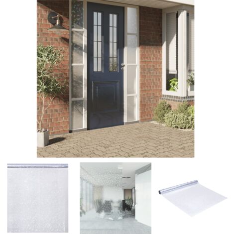 The Living Store Fensterfolie Matt 3D Regenbogen-Muster 90x500 cm PVC -  Fensterfolie