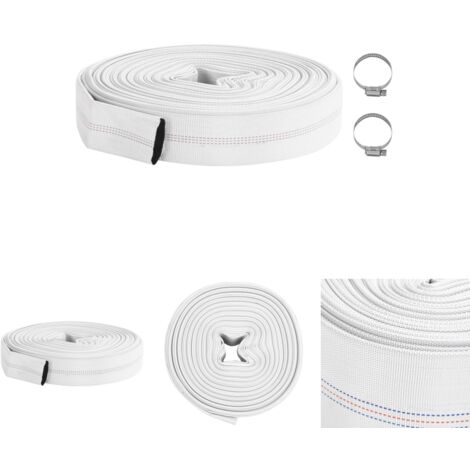 The Living Store Feuerlöschschlauch 20 m 1 PVC - Schläuche & Leitungen