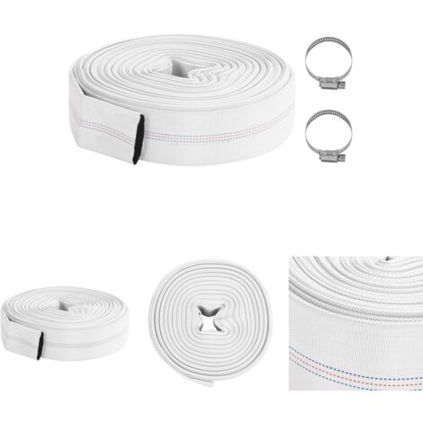 The Living Store Feuerlöschschlauch 30 m 2 PVC - Schläuche & Leitungen