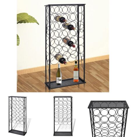 The Living Store Flaschenregal für 28 Flaschen Metall -  Weinregale