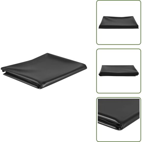 The Living Store Fodera per Laghetto Nera 3x6 m in PVC 0,5 mm - Rivestimento per laghetto