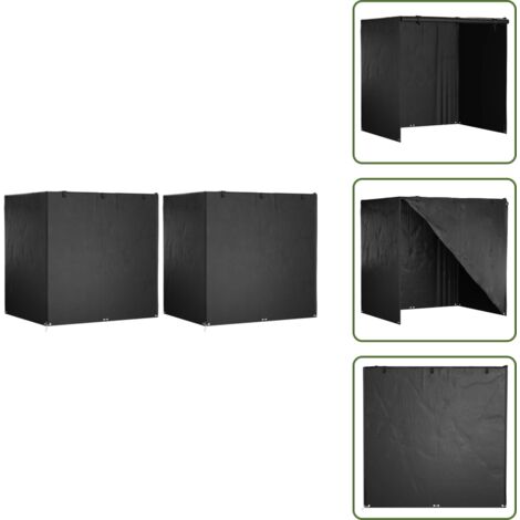 The Living Store Fundas de banco balancín 2 uds 12 ojales PE 220x177x220 cm - Funda para banco balancín