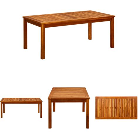 The Living Store - Garten-Couchtisch 110x60x45 cm Massivholz Akazie