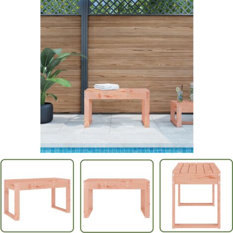 The Living Store Gartenbank 80x38x45 cm Massivholz Douglasie - Gartenbank - Holzmöbel - Outdoor Möbel - Terrassenmöbeln - Gartenstuhl