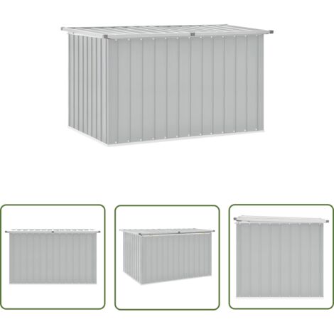 The Living Store Gartenbox Grau 149x99x93 cm - Gartenbox - Auflagenbox - Gartenmöbel - Outdoor Möbel - Stauraum