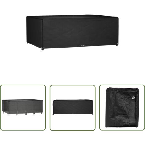 The Living Store Gartenmöbel-Abdeckung 12 Ösen 240x180x80 cm Rechteckig - Gartenmöbelschutzhülle - Rattanmöbel Abdecken - Wetterfest - UV-beständig - Gartenmöbelabdeckung