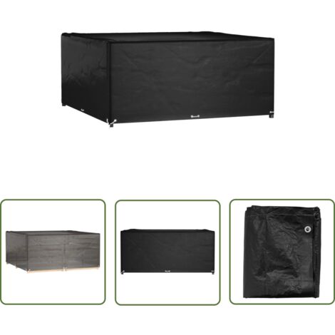 The Living Store Gartenmöbel-Abdeckung 16 Ösen 205x205x90 cm Quadratisch - Gartendecke - Gartenmöbelschutzhülle - Wetterfest - UV-beständig - Rattanmöbel Abdecken