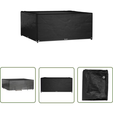The Living Store Gartenmöbel-Abdeckung 16 Ösen 300x300x75 cm Quadratisch - Gartendecke - Gartenmöbelschutzhülle - UV-Schutz - Wasserdicht - Gartenmöbelabdeckung