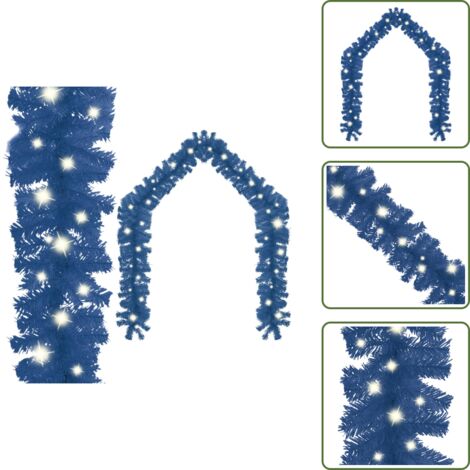 The Living Store Ghirlanda Natalizia con Luci a LED 10 m Blu - Luci a led