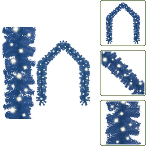 The Living Store Ghirlanda Natalizia con Luci a LED 5 m Blu - Luci a led