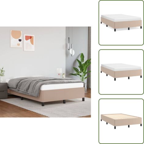 The Living Store Giroletto Cappuccino 120x200 cm in Similpelle - Materasso da letto