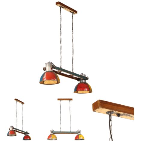 The Living Store -  Hängelampe Industrie-Stil 25 W Mehrfarbig 111 cm E27