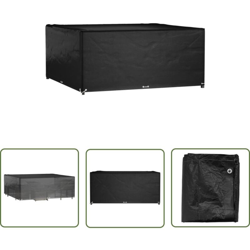 Housse de salon de jardin 16 œillets 300x300x75 cm carré - Housses De Meubles D'extérieur - Housse De Jardin - Protection Mobilier Extérieur - Housse