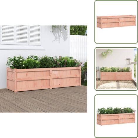 The Living Store Jardinera madera maciza de abeto Douglas 180x50x50 cm - Jardinera exterior