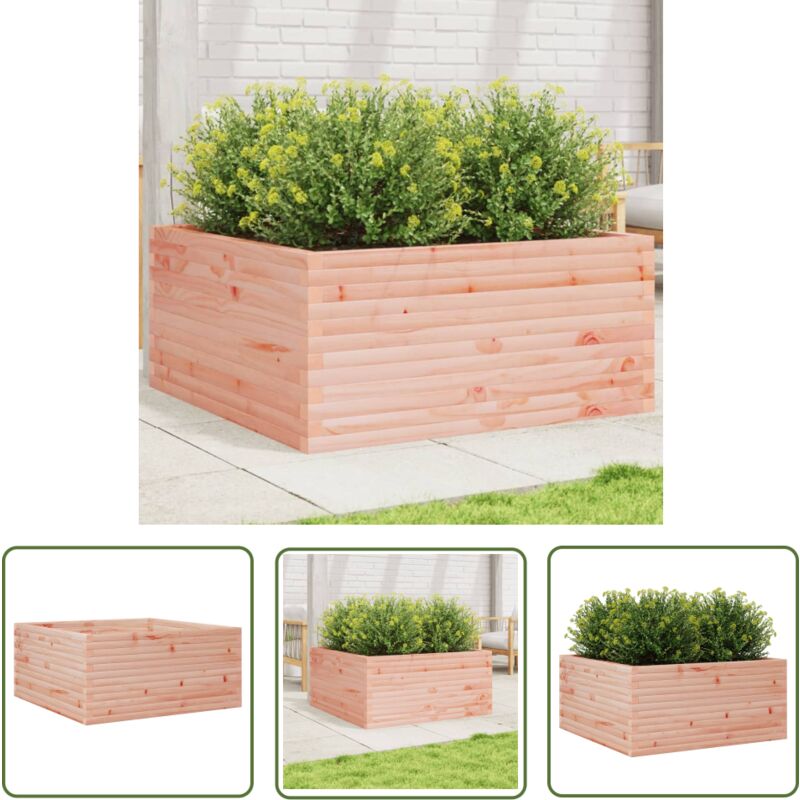 Jardinière 100x100x46 cm bois massif de douglas - Jardiniered'extérieure - Jardinière Bois - Pot De Fleurs Extérieur - Jardinière Rectangulaire