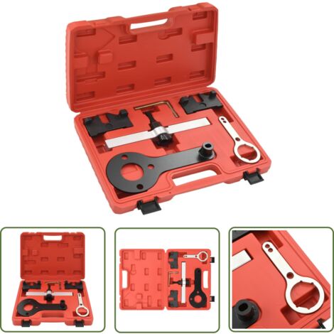 The Living Store Kit de calage du moteur 6 pcs pour BMW N63B44 V8 X5 X6 750 650 - Outil De Calage Moteur - Synchronisation Moteur - Outil D'alignement Arbre À Cames - VANOS - Bmw N63 V8